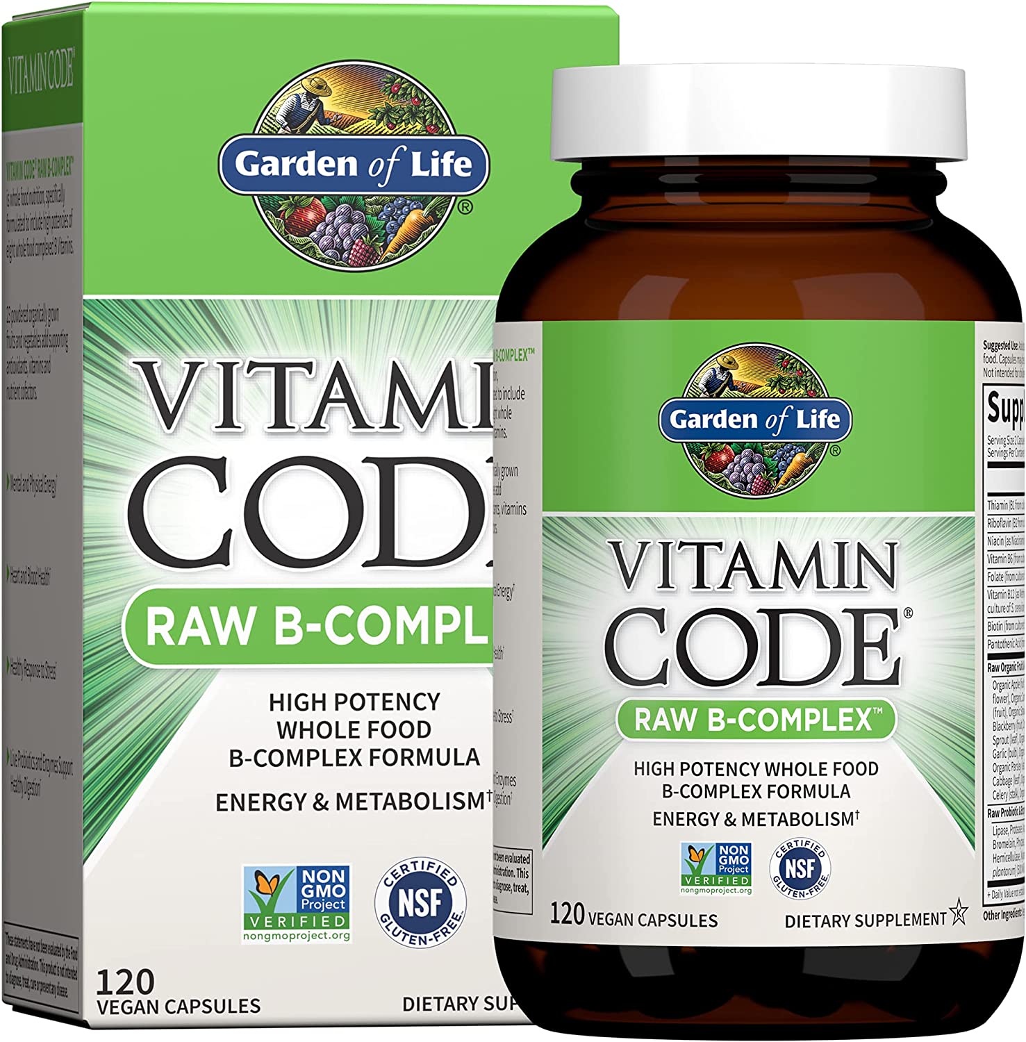 Garden of Life Vitamin Code Vitamin B Complex, benefits